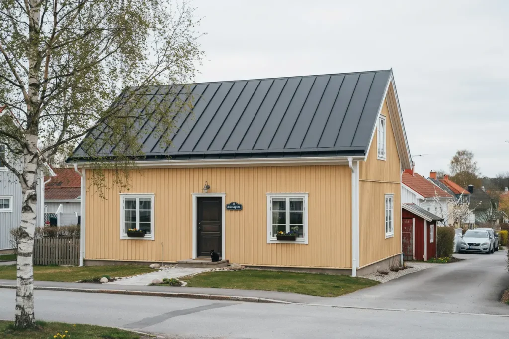 takrenovering med ny r spont och underlagspapp i alsike