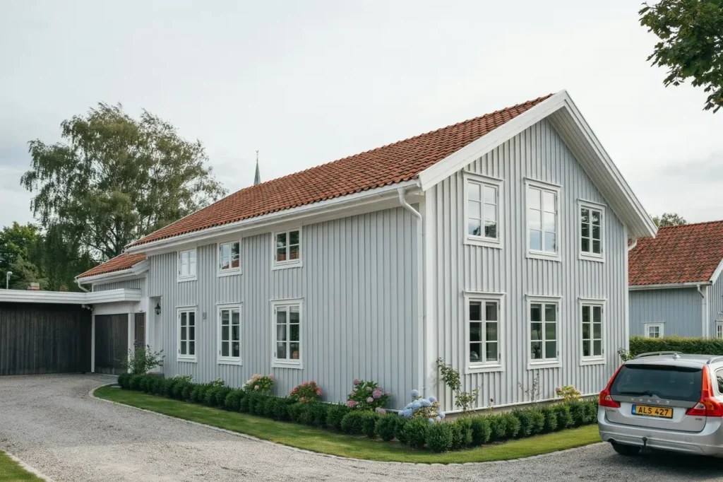 byte av vindskivor och takfot p villa i alsike