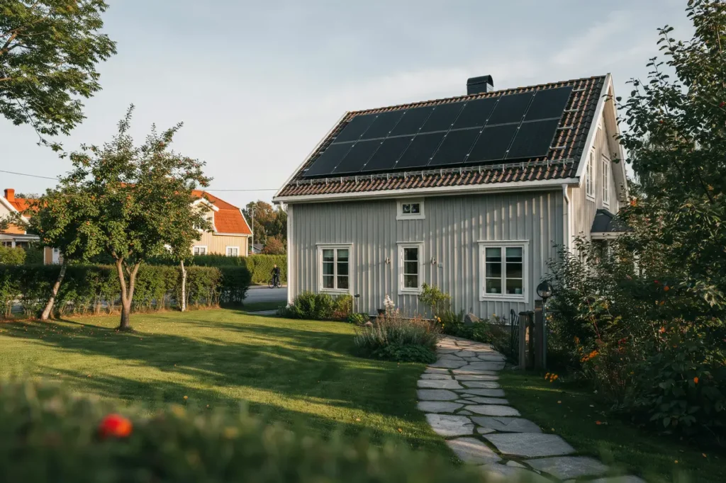 installera solpaneler p villan s s nker du elkostnaden och kar husets v rde